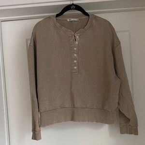Zara Tan Sweatshirt